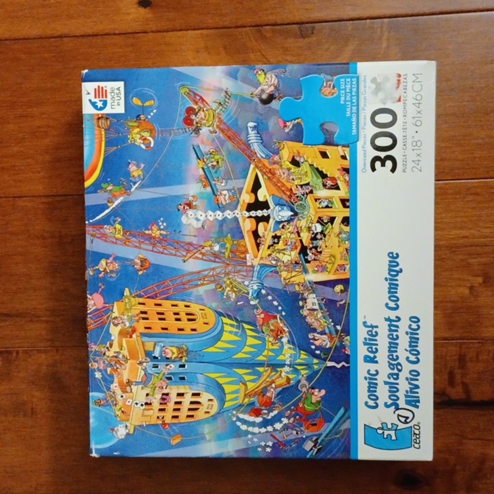 🧩Comic Relief Men at Work 300 piece Puzzle